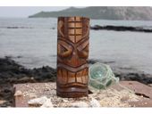 6" LUCKY  Tiki Statue. Polynesian Wood Sculpture. Tropical Decor
