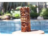 6" VEGAS BABY! Tiki Totem. Polynesian Wood Sculpture. Tropical Decor