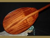 60" Straight Shaft Classic Hawaiian Solid KOA WOOD Outrigger Canoe Paddle. Hand Carved in Hawaii. 