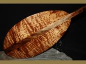 Exquisite AAA Grade  50"Tiger Curly Koa Paddle.  Made in Hawaii