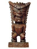 7" HAWAIIAN MONEY TIKI Statue. Polynesian Hapa Wood Sculpture, Ancient Tiki Collection, Oceanic Art. Gifts with Aloha...