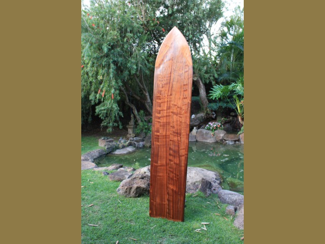 Hawiian Koa Wood Surfrider Surf Trophy Big Wave Gun Style Kahanamoku