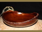 8" Hawaiian Hand Carved TAMARIN Wood   Bowl. Exotic Wood Salad/Fruit  Bowl/Calabash 