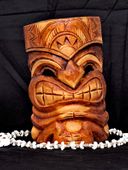 8" Hawaiian LOVE Tiki Mask. Polynesian wall Decor. Oceanic Art. Gifts with aloha...