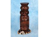 8" Hawaiian OAHU TIKI TOTEM. Polynesian Wood  Carving.