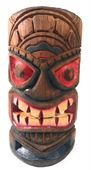 8" Hospitality Tiki Mask. Colorful Finish. Hawaiian Tropical Tiki Decoration.