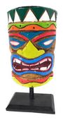 8" Love Tiki Mask on Stand Desktop Trophy - Colorful Finish