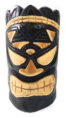 8" Smokin' Aces Lucky Tiki Idol Mask. Polynesian Wall Decor. Tropical Tiki Decoration. (12TD28)