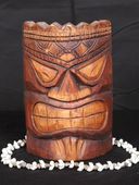 8" Vegas Baby! Tiki Mask. Polynesian wall Decor. Oceanic Art. Gifts with aloha...