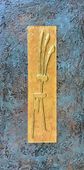 Ali'i I - 12" x 24" Original Raised Relief Petroglyph Painting by Artist Ilze Sims