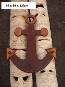 ANCHOR Hanger.  TIKI LOUNGE  / TIKI BAR SIGN  -  Nautical Theme TROPICAL DECOR 
