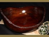 Art Gallery Grade!! 18" Hand Carved Tamarind Wood Bowl. Wooden Calabash