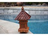 BALINESE Bamboo OUTDOOR Tiki Garden Tropical Lamp. Exotic Bali Style Lantern