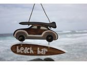 BEACH BAR Woody Car Sign. Tropical Welcome Sign. Hawaiian Gifts with Aloha...