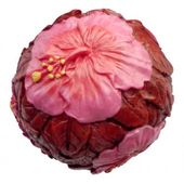 Christmas Ball Ornament - Hibiscus Red