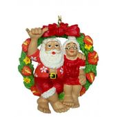 Christmas Ornament / Poly Resin - Mr. & Mrs. Claus