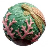Christmas Ball Ornament - Green Honu