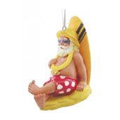 Christmas Ornament - Santa Tanning