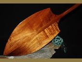 Classic Hawaiian Alii Warrior Curly  Koa Paddle. T-handle. Hand Carved in Hawaii