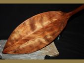 60" AAA Alii Design Hawaiian Outrigger Canoe Paddle. Premium CURLY KOA WOOD. 