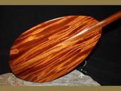 60" Classic Hawaiian Solid Tiger Curly KOA WOOD Outrigger Canoe Paddle. Hand Carved in Hawaii. 