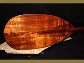 50" Premium AAA  Solid Tiger Curly  KOA WOOD  Paddle. Made in Hawaii.