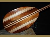60" Premium Hawaiian Solid KOA  and Bir's Eye Maple WOOD Outrigger Canoe Paddle. Hand Carved in Hawaii 