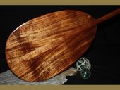 60"  Hawaiian Premium Curly KOA WOOD Outrigger Canoe Paddle. Made in Hawaii. 