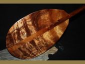 60" AAA Premium Curly Koa Wood Paddle. Made In Hawaii.