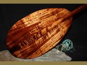 50" Ultimate Premium AAA Solid  Tiger Curly KOA WOOD  Paddle. Made in Hawaii