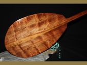 60" Premium AAA Hawaiian Solid Curly Koa Wood Paddle. Made In Hawaii.