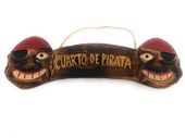 CUARTO DE PIRATA Tiki Sign. South Seas Decor