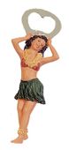 Dancing Hula Girl Bottle Opener. Hawaiian tiki bar accents. Exotic Tiki Bar accessories. Tropical Table ware