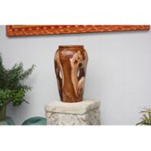 DESIGNER Teak Root Jar  - Architectural Home Decor. Art Gallery Grade! Size: Medium