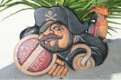 DO NOT ENTER -  PIRATE SIGN - South Seas Decor 
