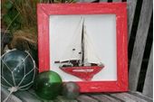 FRAMED Sailboat. Nautical / Rustic / Boating / Coastal Decor