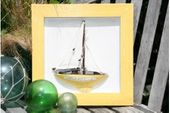 FRAMED Sailboat. Nautical / Rustic / Boating / Coastal Decor
