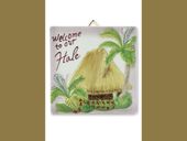 WELCOME TO OUR HALE 4" CERAMIC TILE - ISLAND DECOR Ceramic Tile