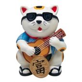 Good Luck Cat - Ukulele Boy - Hawaiian Gifts for Kids