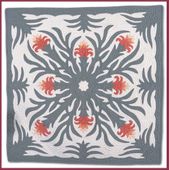 GUZMANIA Classic Quilted Wall Hanging. Hand Made Traditional Hawaiian Quilt. Tropical Island Wall Decor