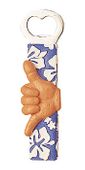 HANG LOOSE Bottle Opener. Hawaiian tiki bar accents. Exotic Tiki Bar accessories. Tropical Table ware