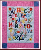 Hawaiian ABC BABY QUILT. Infant Crib Bedding. Tropical Nursery Decor.  Gifts with Aloha...