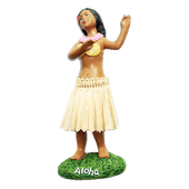 Aloha Dashboard Doll  - Hawaiian Girl Bobble Nodder
