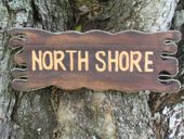 Hawaiian Drift Wood North Shore Tiki Bar / Luau / Welcome sign. Gifts with Aloha...