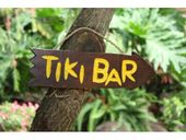 Hawaiian Drift Wood TIKI BAR Tiki Hut/ Luau / Welcome sign. Gifts with Aloha...