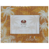 Hawaiian Ferns Glass Photo Frame 4 " x 6"