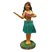 Hawaiian Hula Girl Dashboard Doll