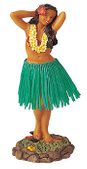 HAWAIIAN Hula Girl Dashboard Doll Shaker. Tropical Island Bobble Dolls