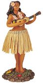 HAWAIIAN Hula Girl with Ukulele DASHBOARD DOLL. Bobble dolls