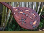 HAWAIIAN ISLANDS CHAIN Paddle. Nautical /  Surfing Decor. 